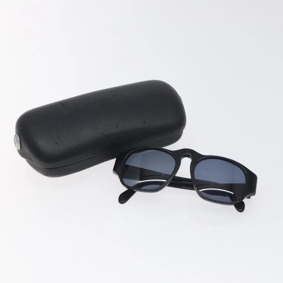 CHANEL Sunglasses plastic Black CC Auth SW917 main image 8